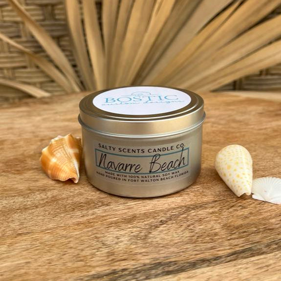 Navarre Beach Candle Tin 8oz