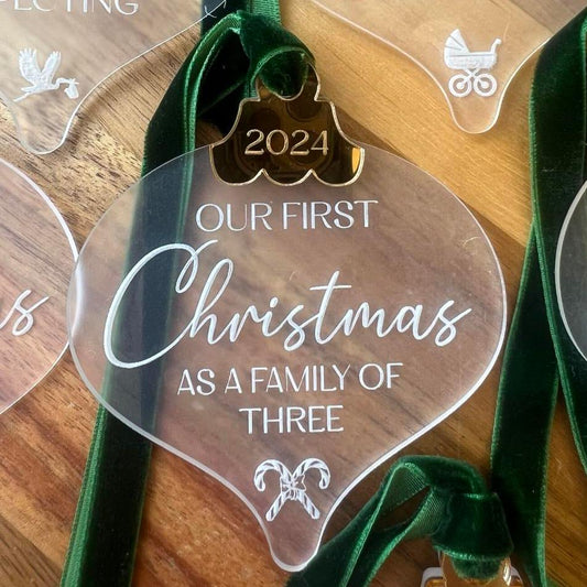 Family OF Christmas Ornament