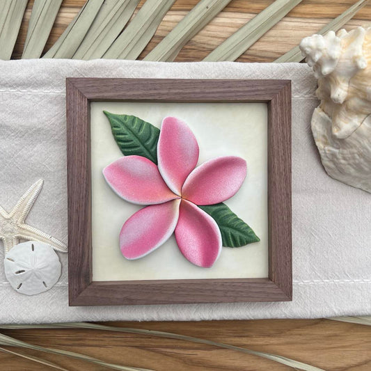 Pink Plumeria Sign