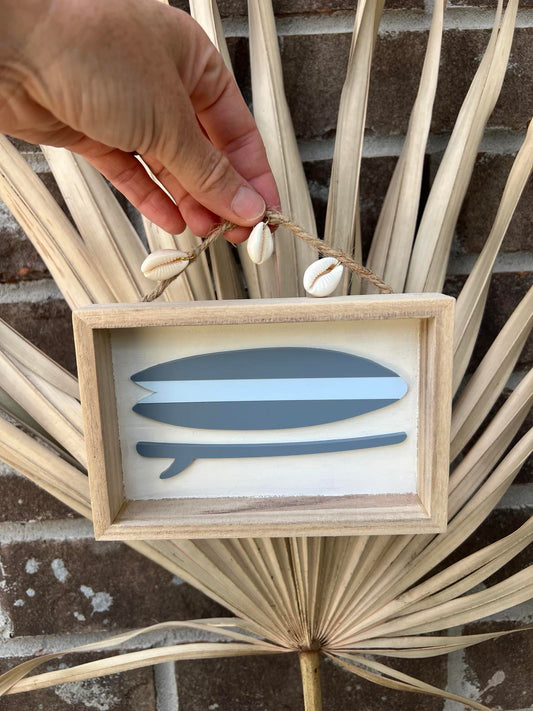 Framed Surf Sign