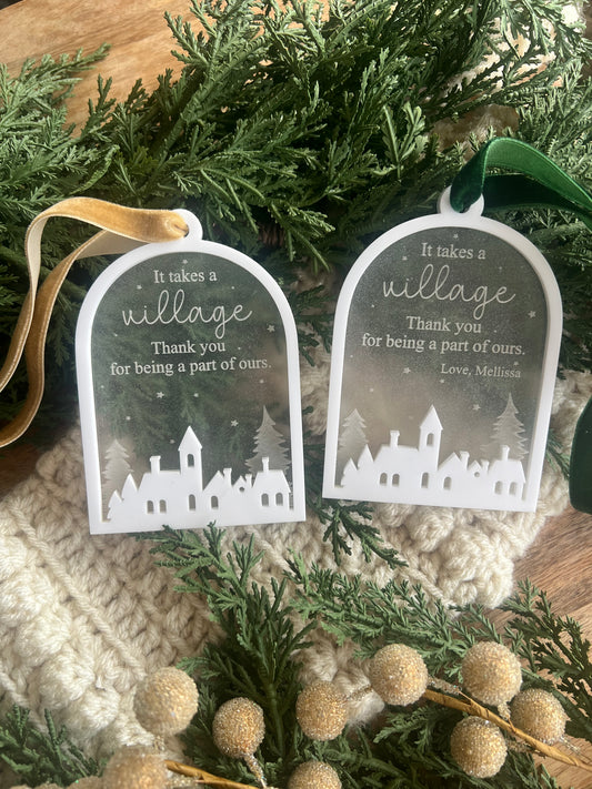 It takes a Village Ornament