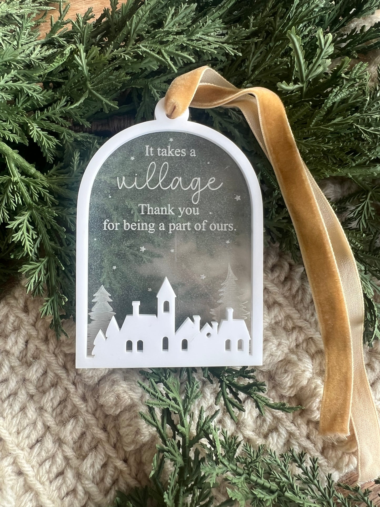 It takes a Village Ornament