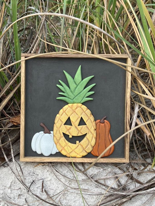 Pineapple Jack-o-Lantern